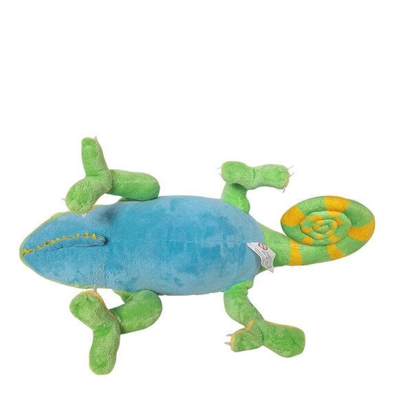 Adore Cham Green Yellow Chameleon Plush Stuffed Animal 16" - Picture 6 of 8